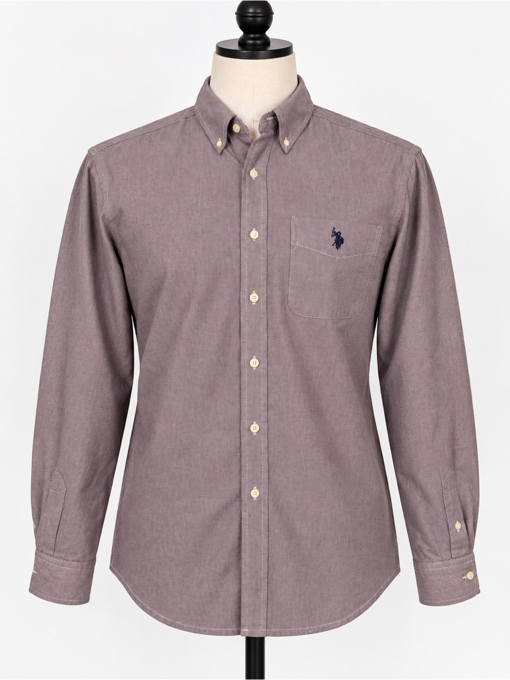 U.S. Polo Assn. Men's Button-Down Shirt in Dusty Mauve